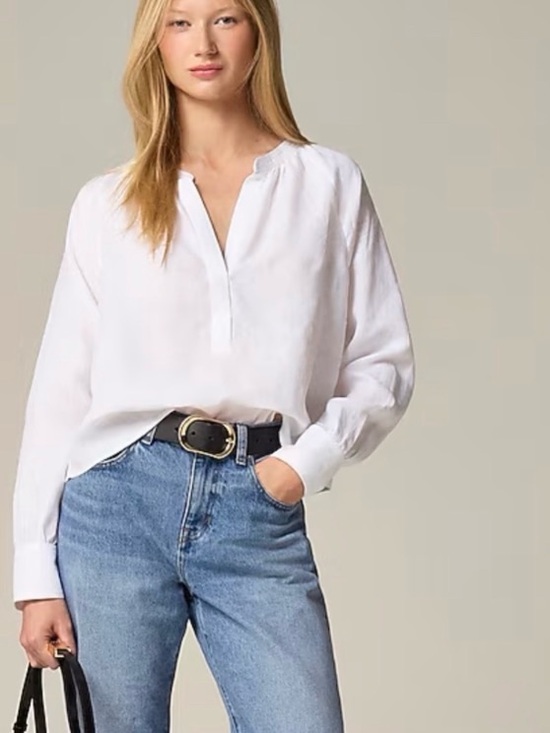 J. Crew Tops - J. Crew Cabana Linen Top